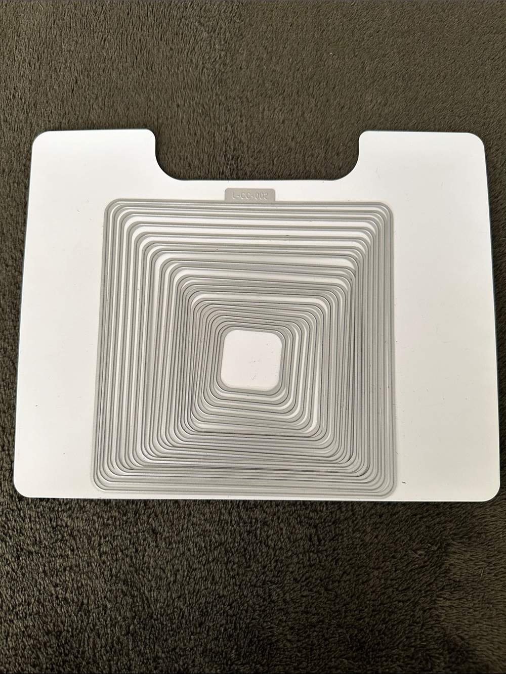 18 Piece Lifestyles Square Nesting Cutting Dies Set On Magnetized Card